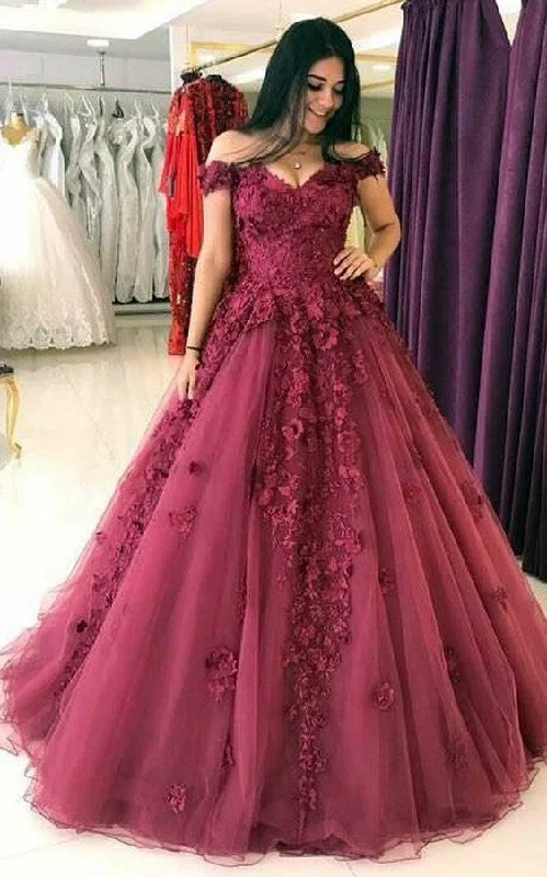 Tulle Floor-length Brush Train Ball Gown Sleeveless Modern Prom Evening Dress with Appliques-334292 Sequin Tulle Dress Tulle Floor-length Brush Train Ball Gown Sleeveless Modern Prom Evening Dress with Appliques-334292 Sequin Tulle Dress