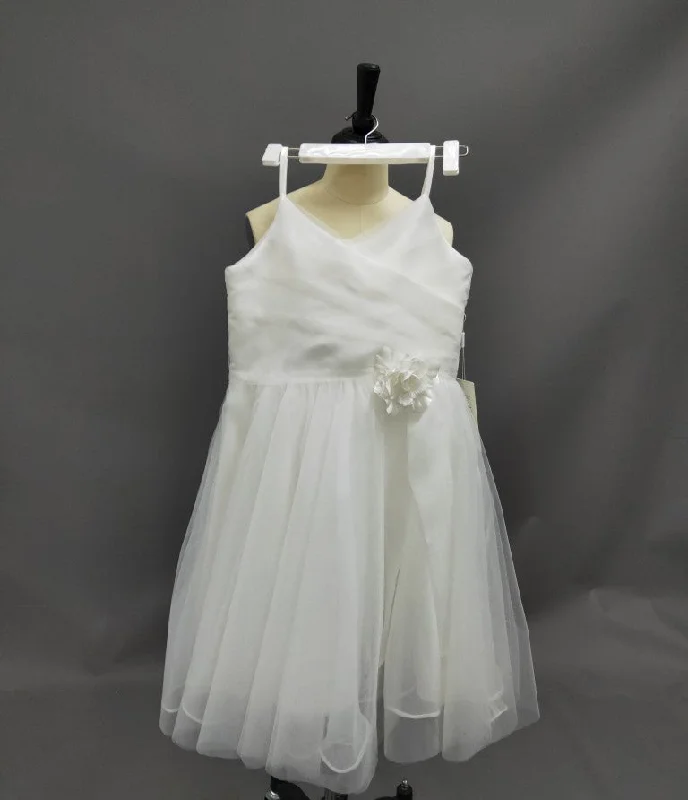 Spaghetti Straps V Neck A-line Pleated Tulle Short Dress With Flower Fluffy Tulle Dress Spaghetti Straps V Neck A-line Pleated Tulle Short Dress With Flower Fluffy Tulle Dress