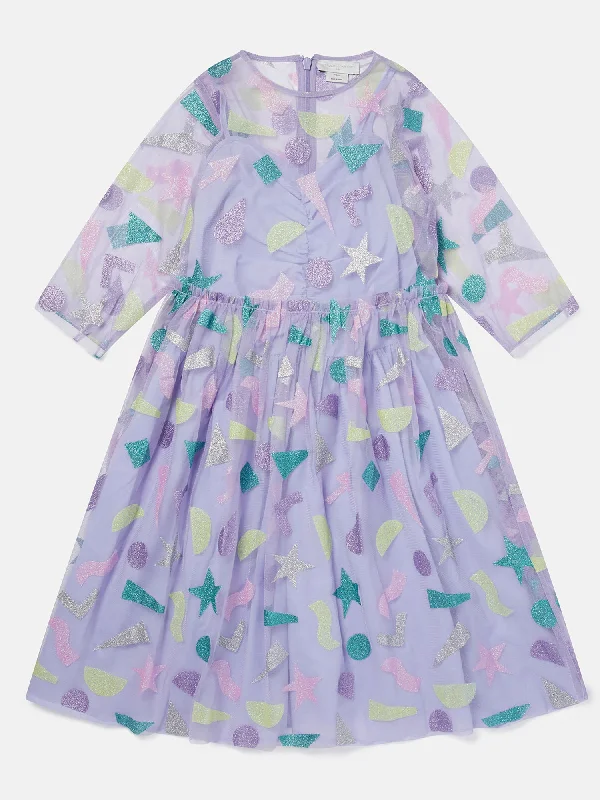 Stella McCartney Glitter Patch Tulle Dress Tulle Dress Style