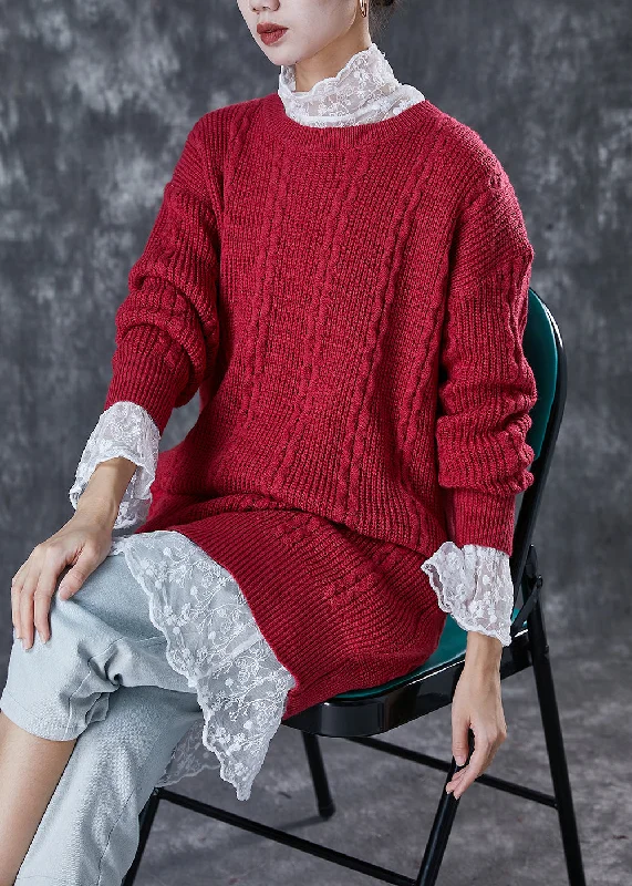 Classy Mulberry Warm Cable Knit Sweater Dress Winter Sweater Dress Cozy