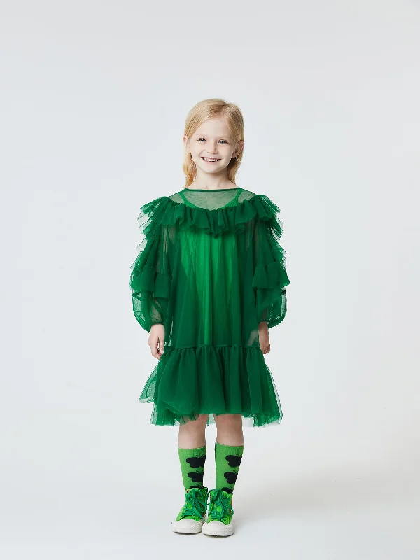 JNBY Fancy Tulle Dress Ruffled Tulle Dress