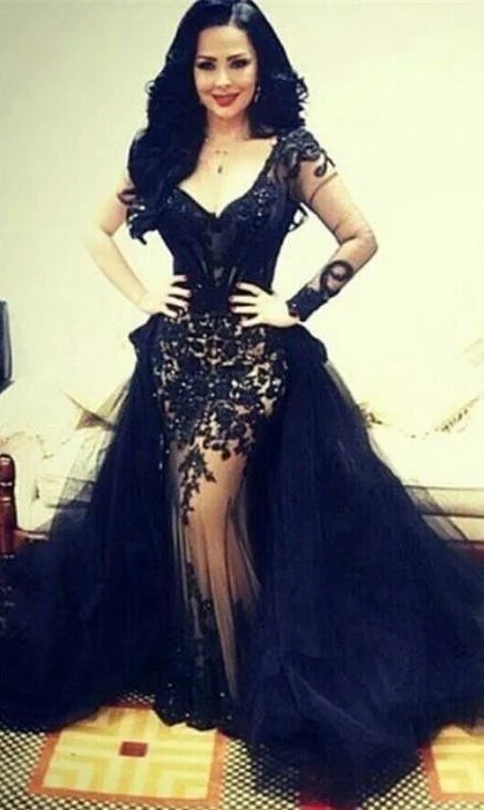 Sexy Long Sleeve Court Train Tulle Lace Appliques Evening Dress 2016-318399 Pleated Tulle Dress Sexy Long Sleeve Court Train Tulle Lace Appliques Evening Dress 2016-318399 Pleated Tulle Dress