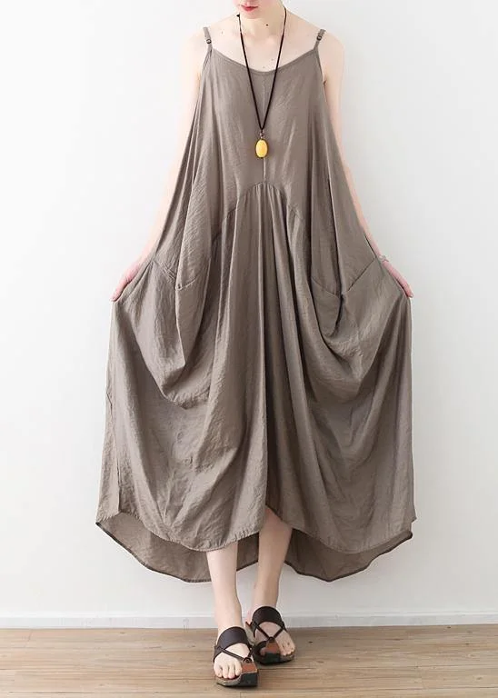 Elegant sleeveless cotton Long Shirts linen gray Kaftan Dress summer Fashionable Shirt Dress Elegant sleeveless cotton Long Shirts linen gray Kaftan Dress summer Fashionable Shirt Dress