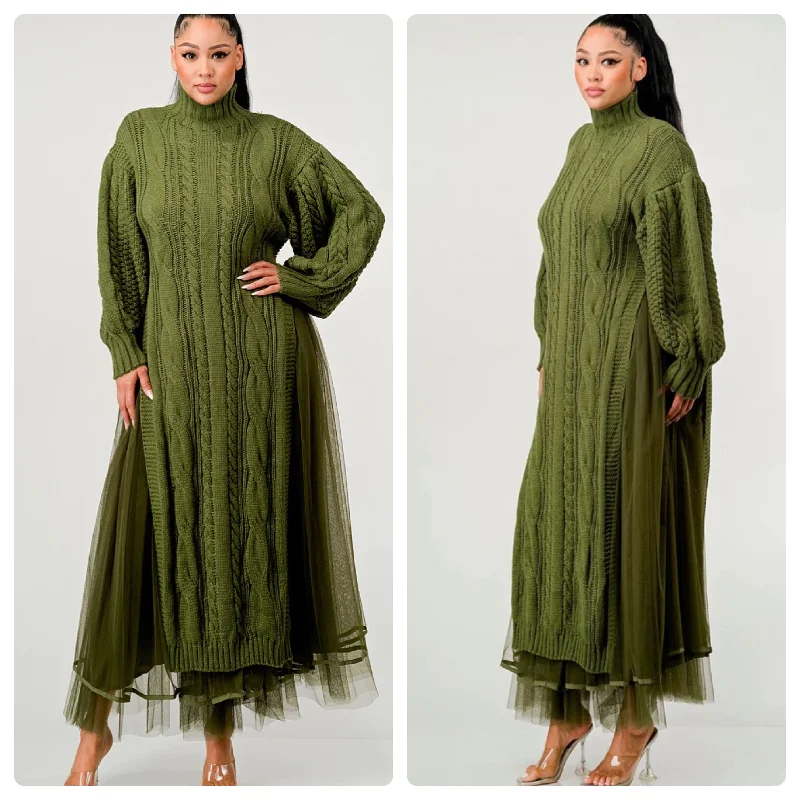 The Farrah Tulle Dress Tulle Midi Dress