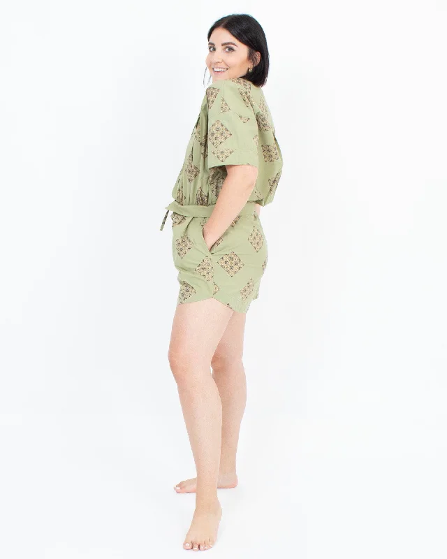 Printed Romper