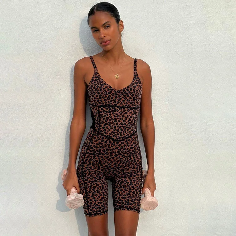 Leopard Unitard Trendy Women’s Hoodies