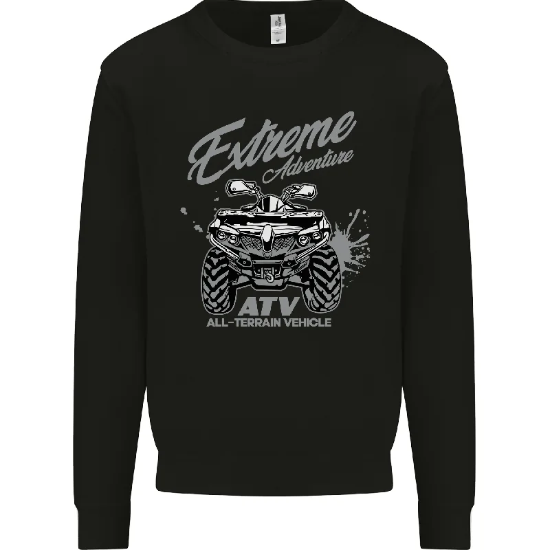ATV All Terrain Vehicle 4X4 Quad Bike Mens Sweatshirt Jumper