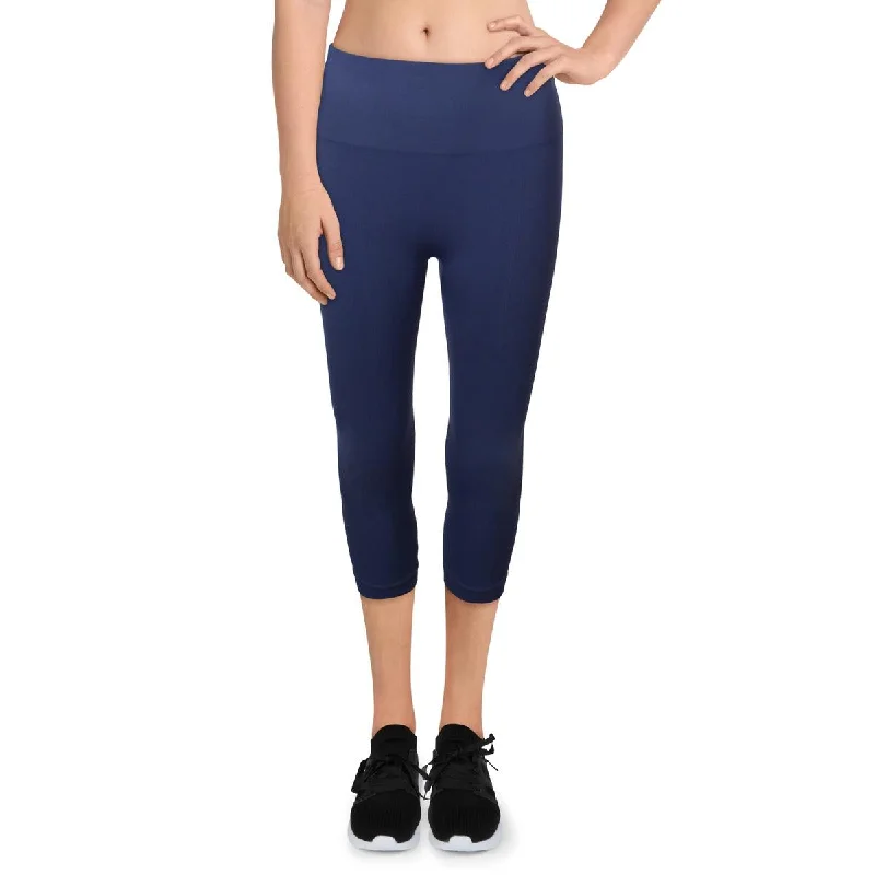 Yummie Womens Morgan Seamless Shaping Athletic Leggings Comfort Hoodie Sweatshirt