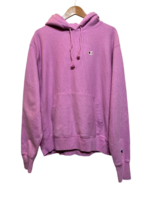 Champion Pink Hoodie (Size L) Lightweight Hoodie Sweatshirt