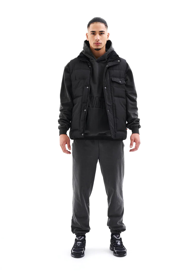 CUTBACK VEST IN BLACK Soft Sweatshirts with Logo