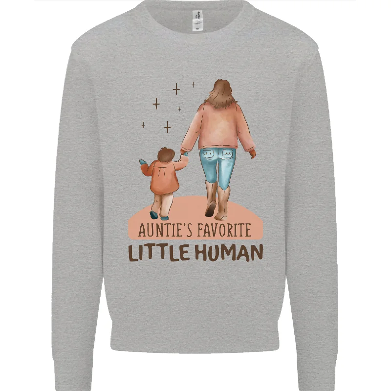 Aunties Favourite Human Funny Niece Nephew Mens Sweatshirt Jumper