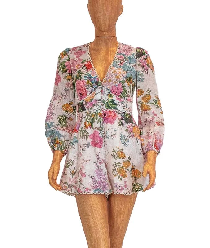 Floral Print Romper