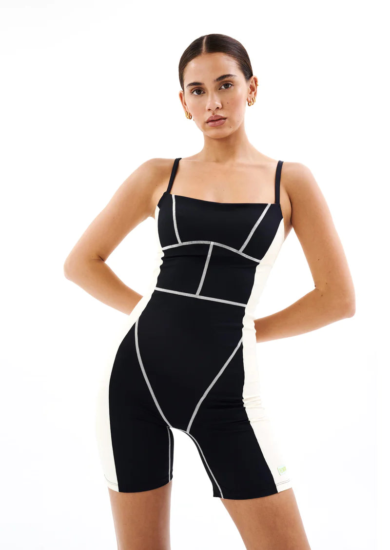 LIDO BODYSUIT IN BLACK Printed Hooded Sweatshirts