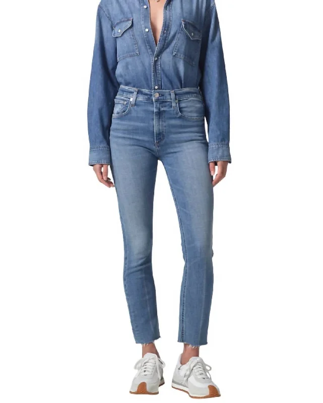 Isola Straight Crop Jean In Splendor