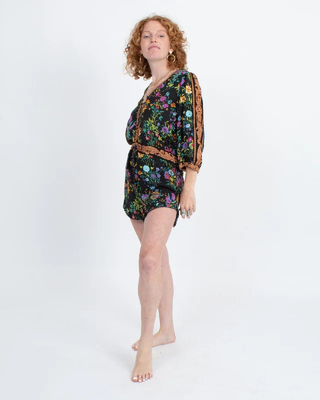 Floral Print Romper