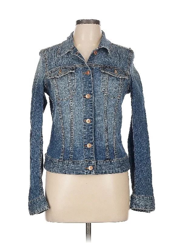 Denim Jacket Printed Sweatshirt Hoodie