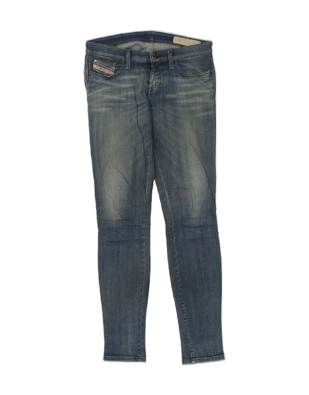 DIESEL Womens Skinny Jeans W28 L32  Blue Cotton