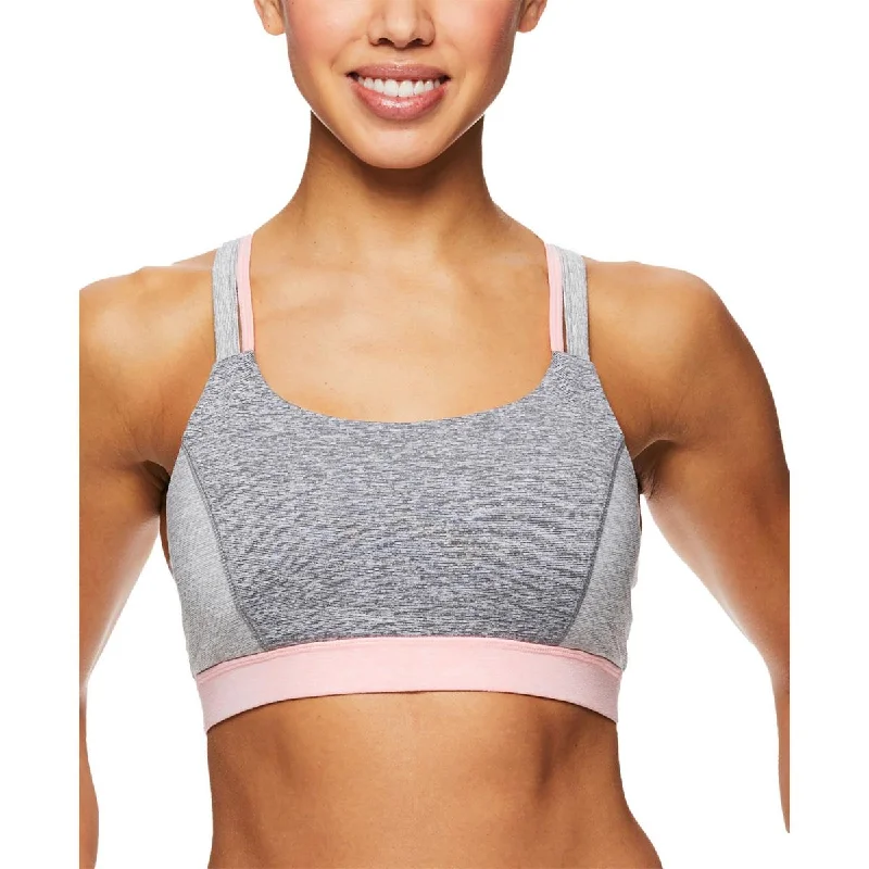 Gaiam Womens Delaney CrissCross Back Fitness Sports Bra Classic Hoodie Sweatshirt