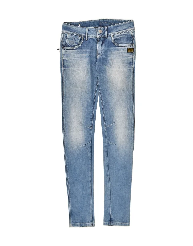 G-STAR Womens 3301 Skinny Jeans W28 L34  Blue