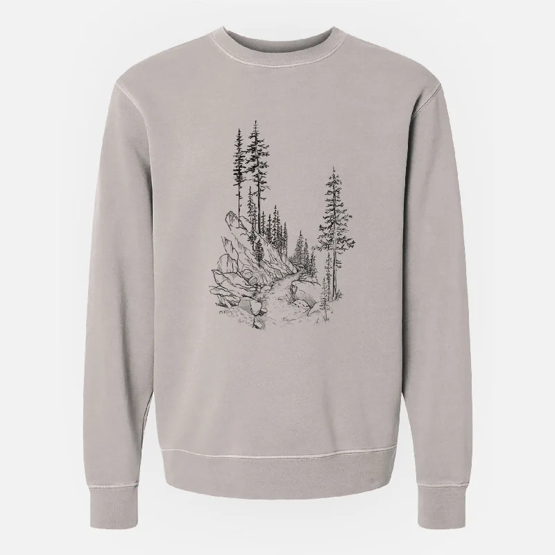 Into the Woods - Hiking - Unisex Pigment Dyed Crew Sweatshirt Women’s Oversized Hoodie