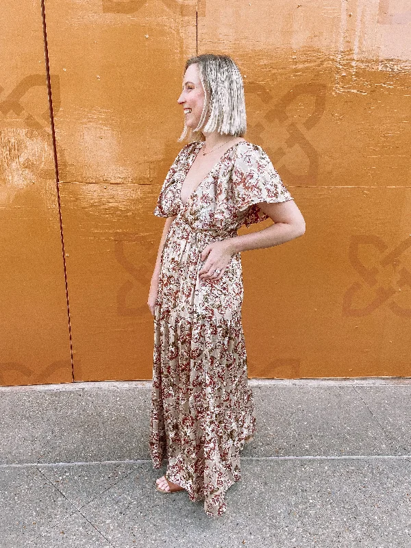 Addicted to You Maxi Dress in Taupe