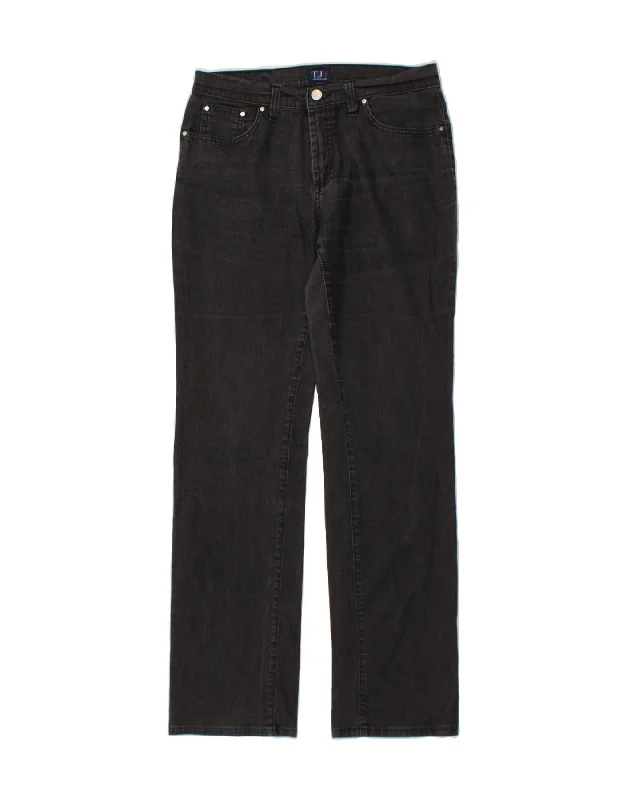 TRUSSARDI Womens Straight Jeans W28 L31  Grey Cotton