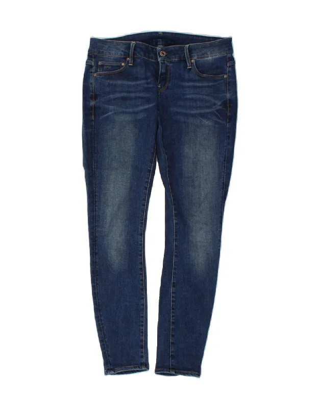 G-STAR Womens Skinny Jeans W30 L30 Blue Cotton