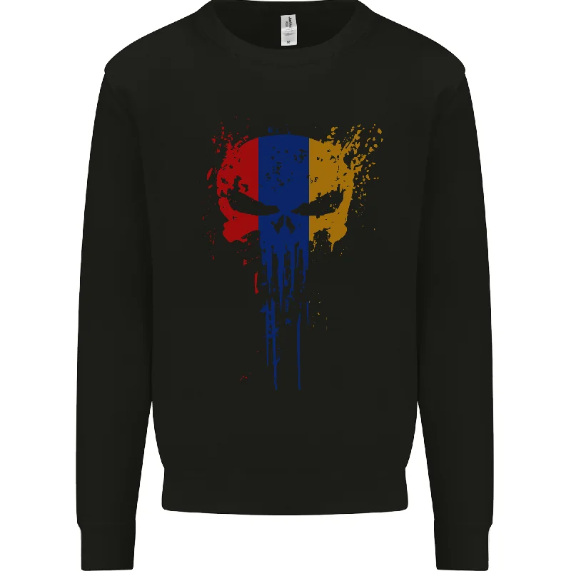 Arminia Skull Gym Training Bodybuilding Mens Sweatshirt Jumper