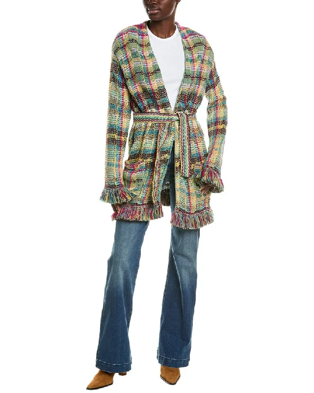 Etro Wool & Linen-Blend Cardigan Wool sweaters