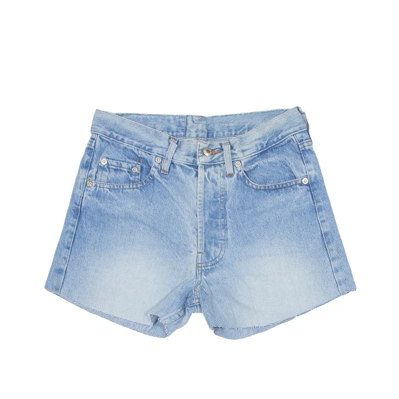 BLUE SYSTEM Cut Off Denim Shorts Blue Regular Womens S W28 Best value sweaters