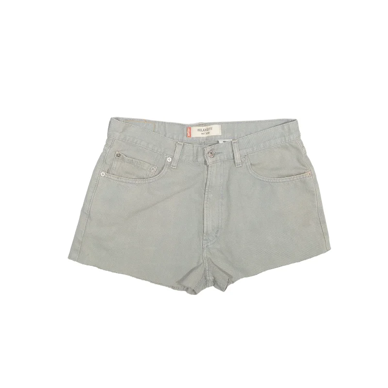 LEVI'S 550 Cut Off Denim Shorts Grey Relaxed Womens M W32 Softest cashmere sweaters