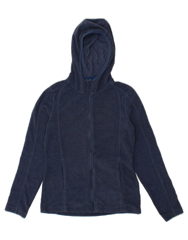 MOUNTAIN WAREHOUSE Womens Fleece Zip Hoodie Sweater UK 8 Small Navy Blue Moisture-wicking sweaters MOUNTAIN WAREHOUSE Womens Fleece Zip Hoodie Sweater UK 8 Small Navy Blue Moisture-wicking sweaters