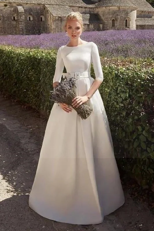 Boho country wedding dress Floral Bridal Gown