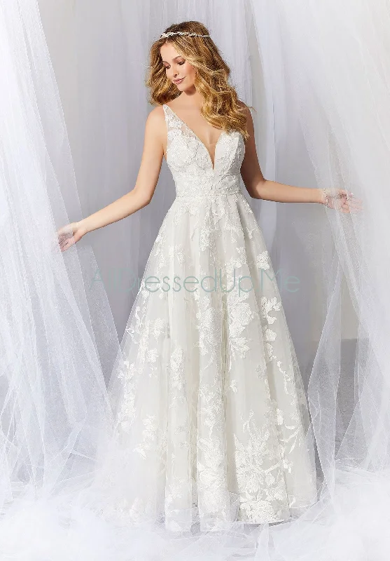 Voyage - Alaina - 6932 - Cheron's Bridal, Wedding Gown Romantic Lace Dress