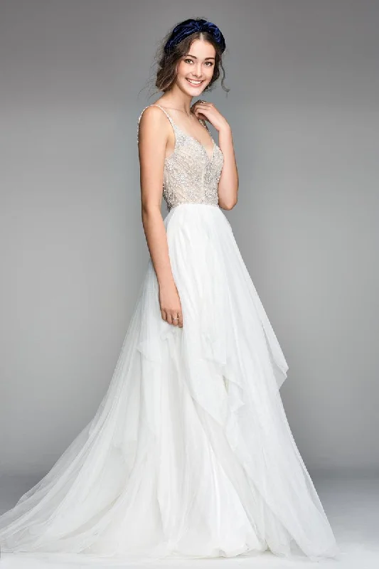 Willowby Nova 50702 Gown Illusion Neckline Gown