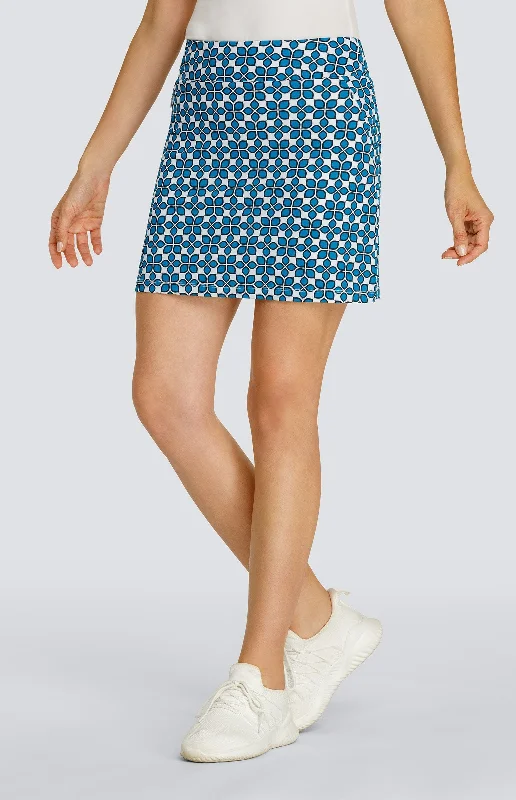 Elithina 17" Skort - Mosaic Blooms Metallic unclassified skirts