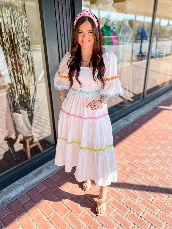 [entro] Pastel Princess Midi Dress Tiered midi dresses