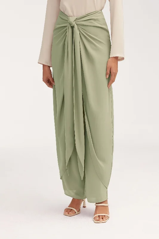 Sarong Skirt & Pants Two Piece Set Striped unclassified skirts