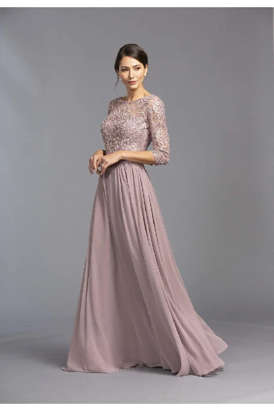 Applique Long Formal Dress Mother of the Bride Corset maxi dresses