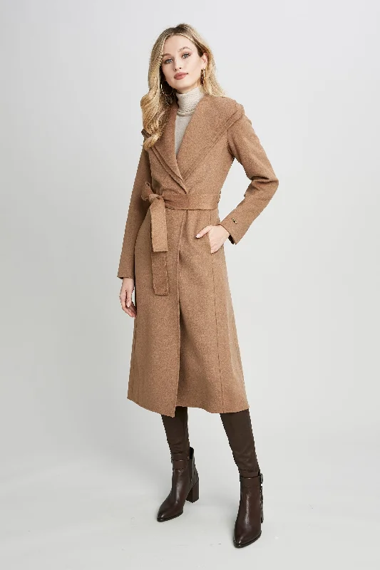 Tahari Long Double Face Wool Blend Wrap Coat Zara maxi dresses