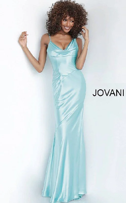 Jovani 68506 Bridesmaids Long Prom Dress Denim maxi dresses