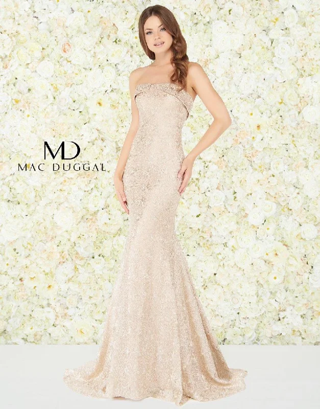 Mac Duggal 20084 Prom Long Strapless Mermaid Dress Formal maxi dresses
