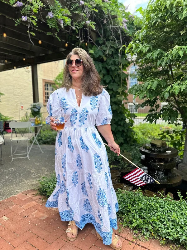 Puff Sleeve Maxi - Laguna Fashion-forward maxi dresses