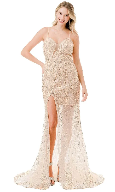 Aspeed Design L2860B - Beaded See-Through Skirt Evening Gown Men's party outfits