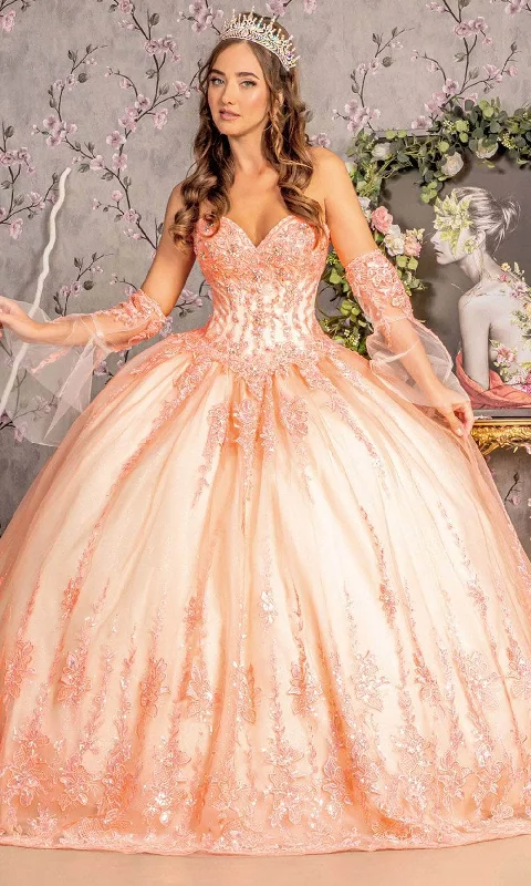 GLS by Gloria GL3235 - Embroidered Rhine Stone Accented Ballgown A-line party dresses GLS by Gloria GL3235 - Embroidered Rhine Stone Accented Ballgown A-line party dresses