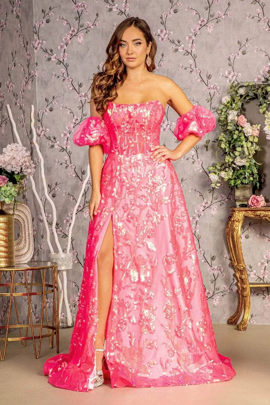 GLS by Gloria GL3311 - Corset Bodice Sequin Embellished Prom Gown Women's party dresses GLS by Gloria GL3311 - Corset Bodice Sequin Embellished Prom Gown Women's party dresses