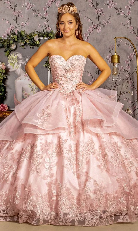 GLS by Gloria GL3317 - Sweetheart Neck Metallic Sequin Ballgown Flattering party dresses for all body types GLS by Gloria GL3317 - Sweetheart Neck Metallic Sequin Ballgown Flattering party dresses for all body types