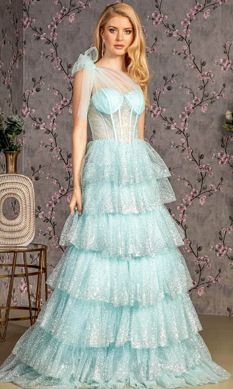 GLS by Gloria GL3454 - Illusion Asymmetrical A-Line Evening Dress Designer party dresses GLS by Gloria GL3454 - Illusion Asymmetrical A-Line Evening Dress Designer party dresses