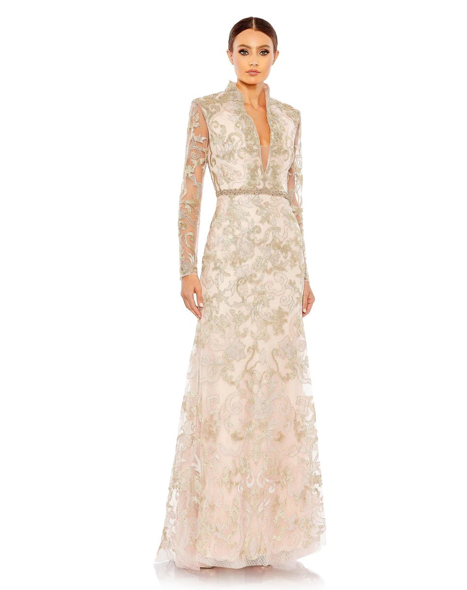 Mac Duggal - 11165 Beaded Trumpet Mother of the Bride Gown Sexy party dresses