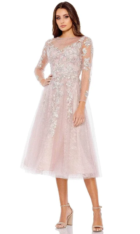 Mac Duggal 30681 - Bateau Floral Embroidery Cocktail Dress Garden party dresses